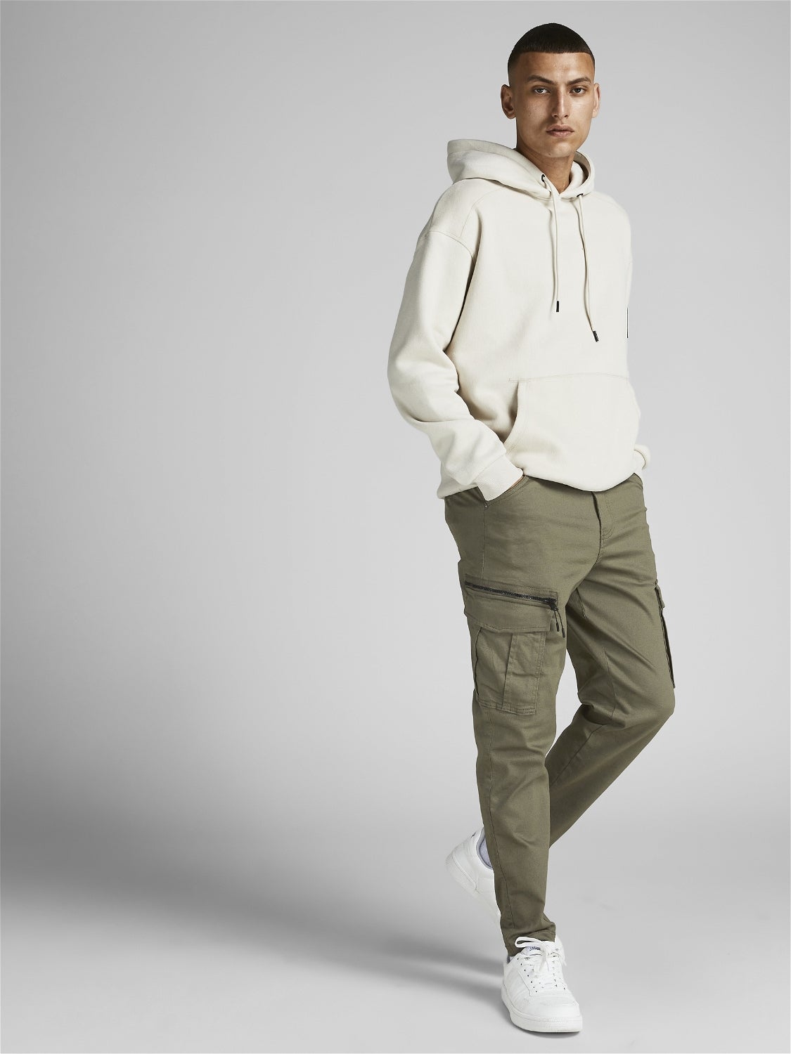 Buy Olive Green Trousers & Pants for Men by Produkt By Jack & Jones Online  | Ajio.com